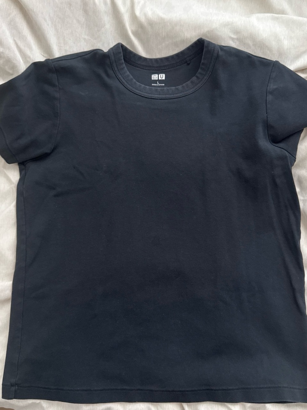 Uniqlo Black Short-Sleeve Crewneck Tee